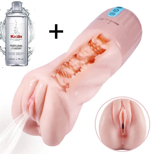 Beate - 5 Sucking Oral Swallowing 10 Vibrating Massage Training Masturbation Cup,Star-starring identical mold production