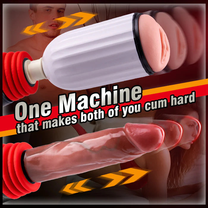 Stella - 2 in 1 Thrusting Heating Couples Sex Machine with Remote Control