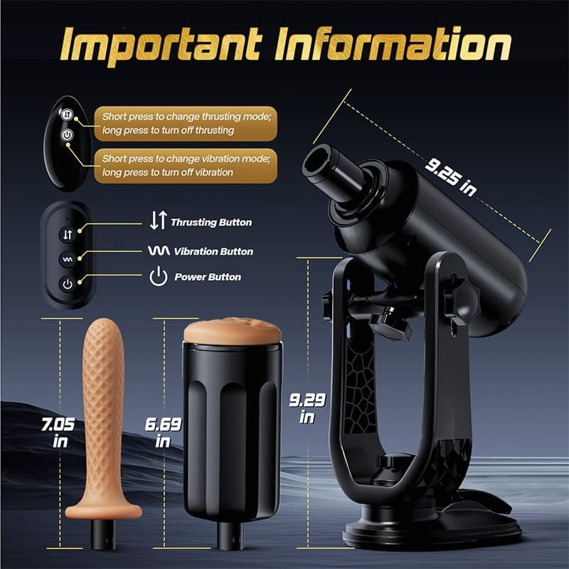 THRUSTMAX Unisex Toy Hands-Free Use Fully Automatic Masturbator