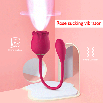 Rose Clitoris Sucking Vibrator for Women Clitoris Stimulator Nipple Sucker Vibrating Love Egg Intimate Goods Sex Toys for Adults