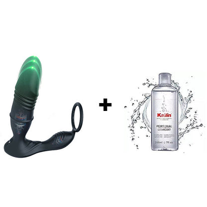 Buyging™ APP/Controller & 9-Telescopic /Vibration & Cock Rings Prostate Massager