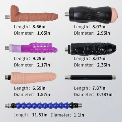 Iron Titan 400 Strokes/Mins 5 IN 1 Accessories Dildo Sex Masturbation Machine