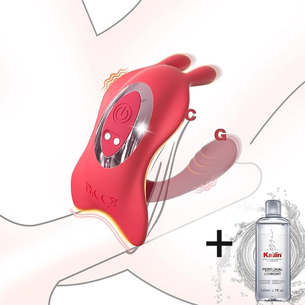 Top-Ranked Couples' Sex Toy:  Rabbit Ear  3-in-1 Stimulator — Simultaneous G-Spot & Penis Stimulation with App Remote Control