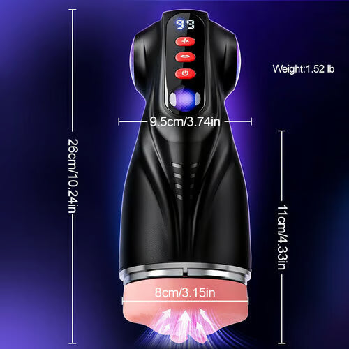 Co-branded: 3 Sleeves Pocket Pussy Penis Pump with 9 Sucking & 9 Vibrating Male Masturbator