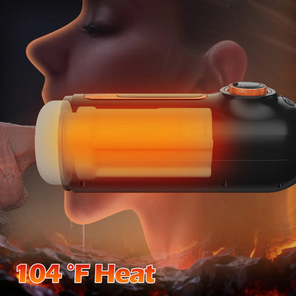 10 Thrusting 10 Vibrating 3 Sucking Heating Male Masturbator