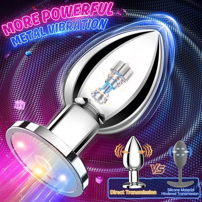 Adult Sex Toys Anal Toys Vibrating Butt Plug with App Remote Control 10 Vibrating