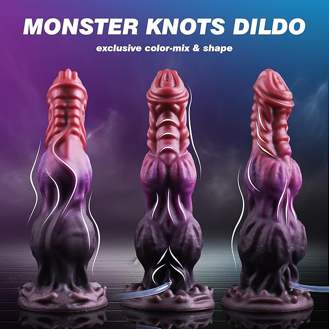 7.87-inch fantasy knot-shaped powerful suction cup sex toy