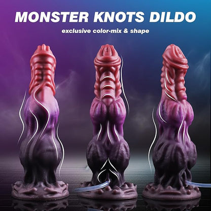 7.87-inch fantasy knot-shaped powerful suction cup sex toy