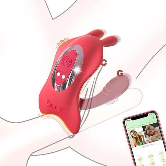 Top-Ranked Couples' Sex Toy:  Rabbit Ear  3-in-1 Stimulator — Simultaneous G-Spot & Penis Stimulation with App Remote Control