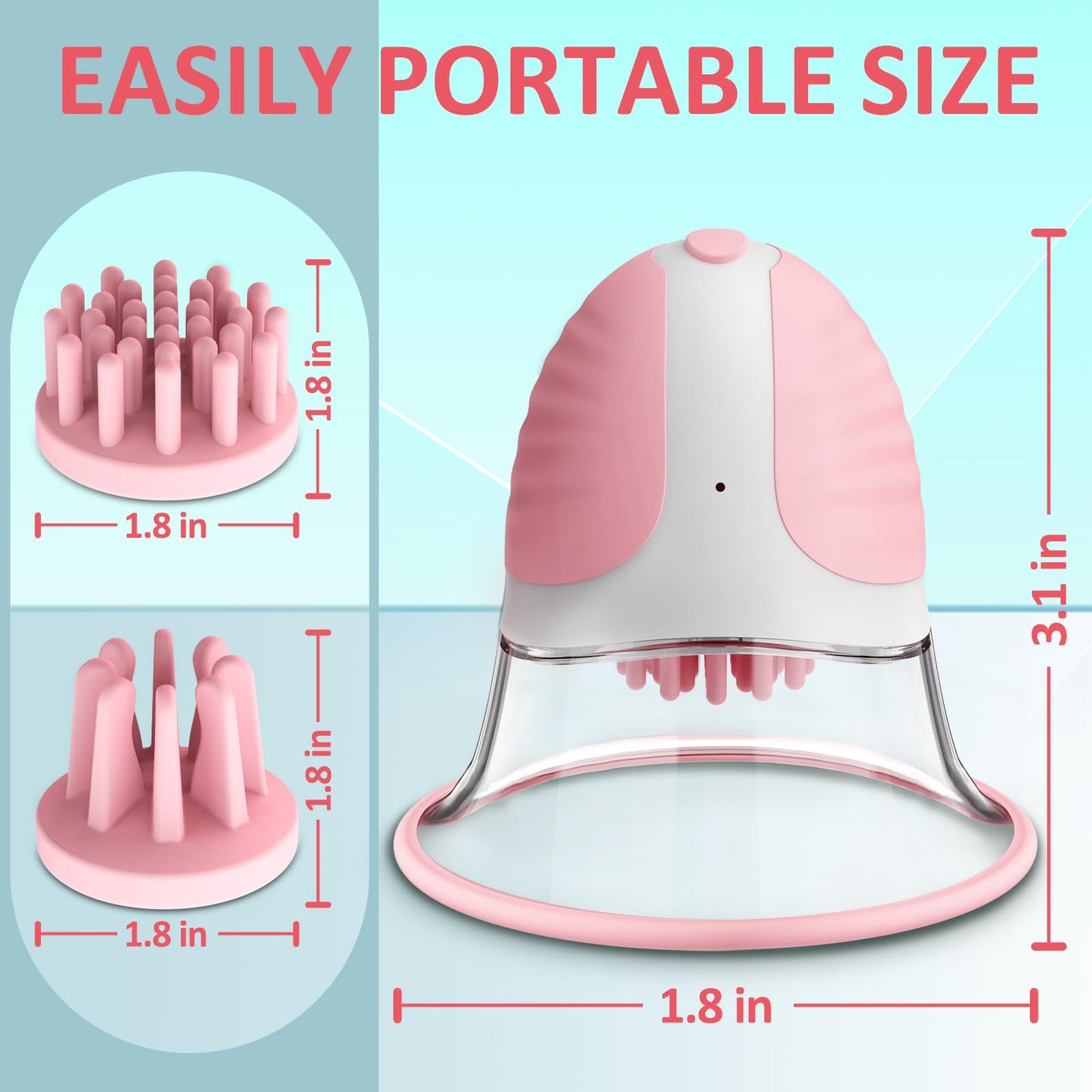 Vibrating Sucking 360° Rotational Stimulation Nipple Sucker