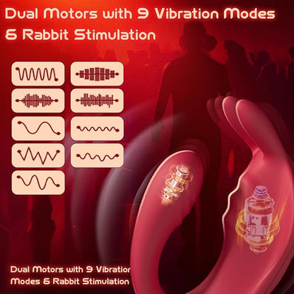 Top-Ranked Couples' Sex Toy:  Rabbit Ear  3-in-1 Stimulator — Simultaneous G-Spot & Penis Stimulation with App Remote Control