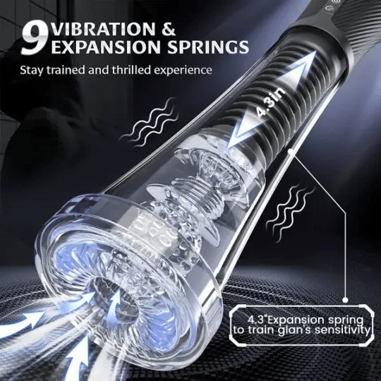 😍2025 Penis Enlargement Pump 💪 – 💥Triple stimulation with suction, vibration, and elasticity!💦