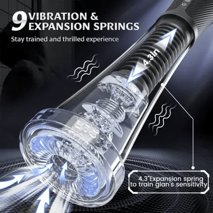😍2025 Penis Enlargement Pump 💪 – 💥Triple stimulation with suction, vibration, and elasticity!💦
