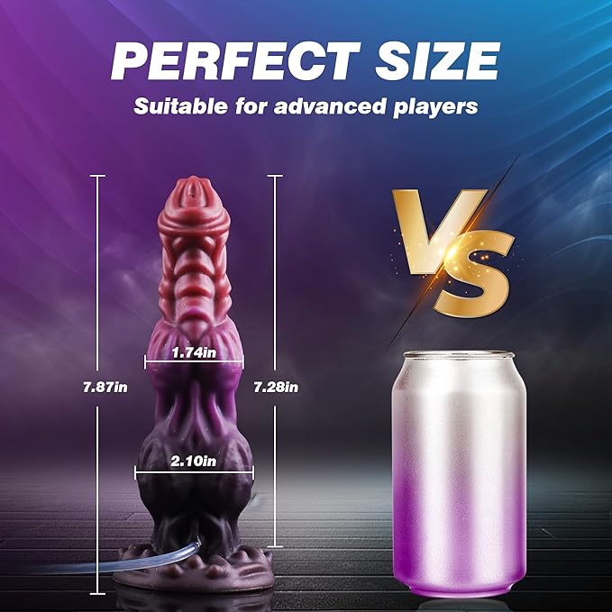7.87-inch fantasy knot-shaped powerful suction cup sex toy