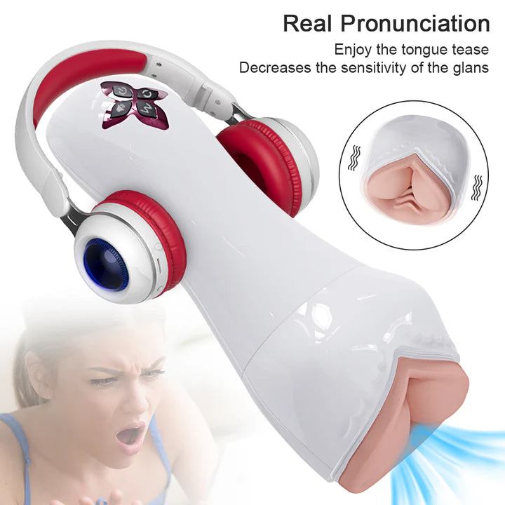 Allure Split Design Breast Vulva Entry 5 Suction & 7 Vibrations 3 Languages Automatic Masturbation Cup