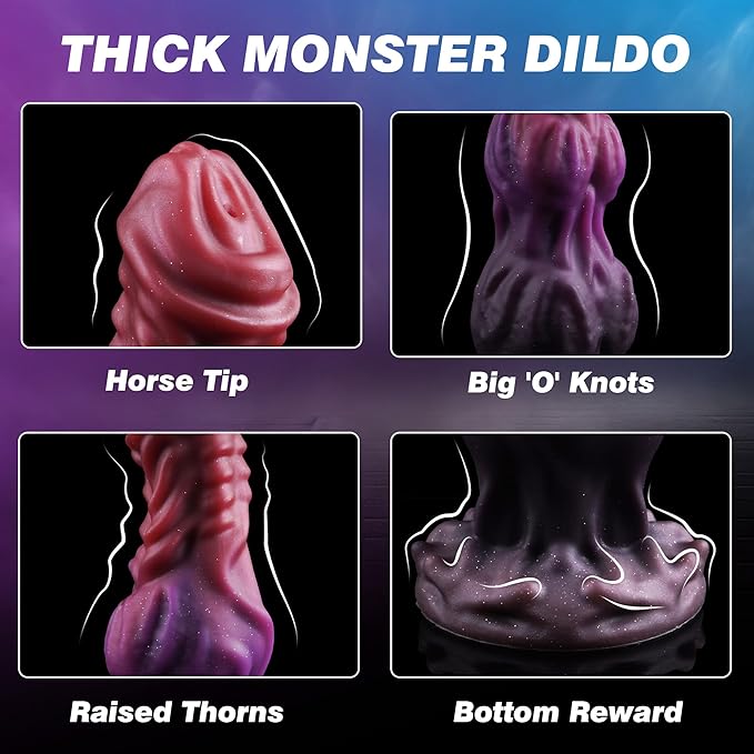 7.87-inch fantasy knot-shaped powerful suction cup sex toy