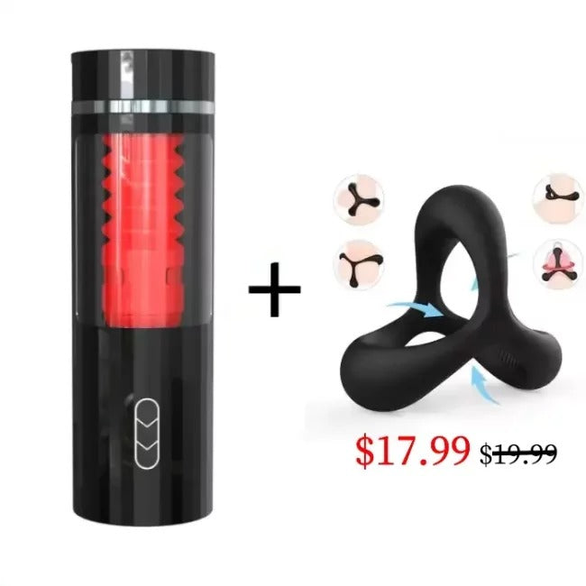 Fully Automatic 7 Telescopic Vibration Intelligent Male Masturbator Cup