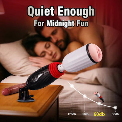 Stella - 2 in 1 Thrusting Heating Couples Sex Machine with Remote Control