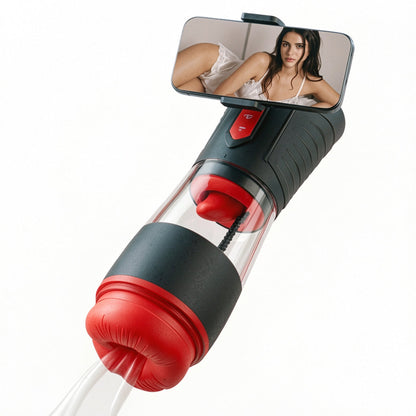 Immersive Male Masturbator: Features Headphone Sync with 9 Vibration, 9 Suction, and 9 Rotation Modes