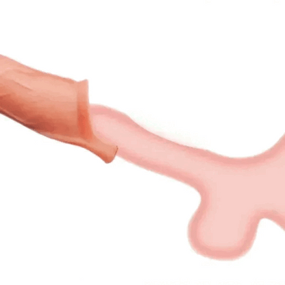 APP Controlled 9 Vibrating Penis Extender Sleeve With Cock Ring