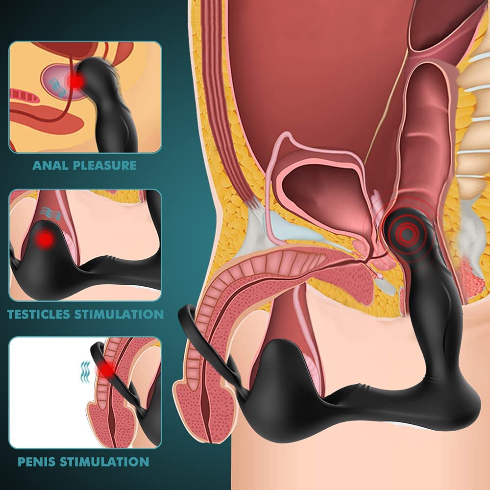 9 Vibration 3 Wiggle Motion Dual Motors Prostate Massager