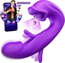 MOOLIGIRL Sucking Vibrator Women Sex Toys - AI Sync Flapping G Spot Vibrator Dildo with 7 Suction & Vibration Modes for Clitoral Nipple Stimulation, App Control Couples Thrusting Adult Toys & Games
