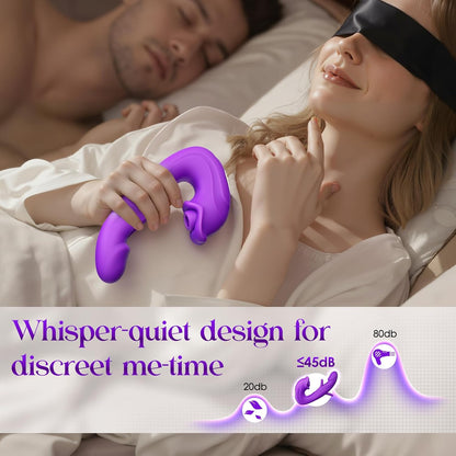 MOOLIGIRL Sucking Vibrator Women Sex Toys - AI Sync Flapping G Spot Vibrator Dildo with 7 Suction & Vibration Modes for Clitoral Nipple Stimulation, App Control Couples Thrusting Adult Toys & Games