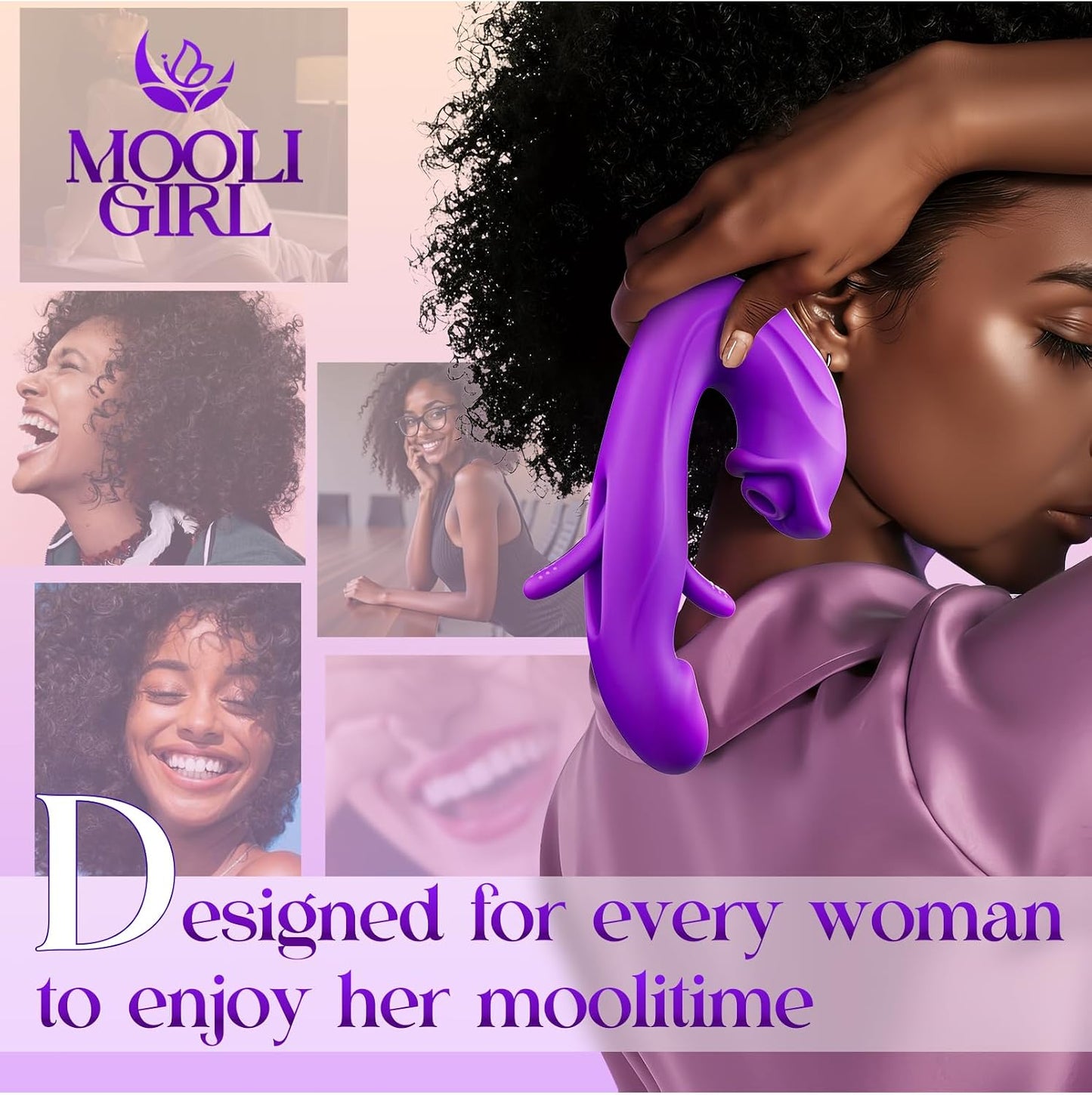 MOOLIGIRL Sucking Vibrator Women Sex Toys - AI Sync Flapping G Spot Vibrator Dildo with 7 Suction & Vibration Modes for Clitoral Nipple Stimulation, App Control Couples Thrusting Adult Toys & Games