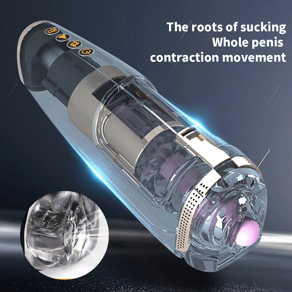 Automatic Piston Telescopic Real Vagina Electric Male Masturbator Cup