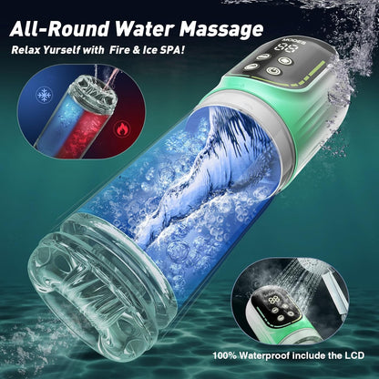 😍 Male Masturbator Penis Pump - Male Sex Toys for Men Sex Toy Pocket Pussy LCD with APP Stroker Adult Toys with 7 Thrusting 7 Rotating 5 Sucking Modes Vacuum Pumps & Enlargers🎁