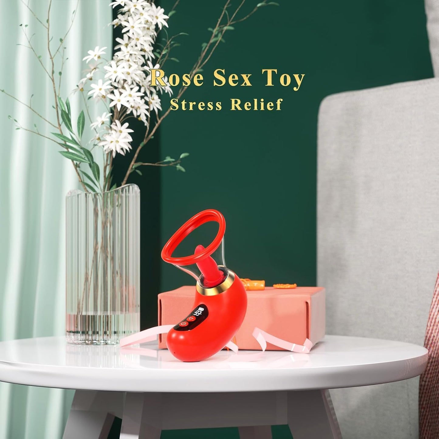 App-controlled clitoral vibrator with licking and suction functions; features 3 strong suction modes and 9 vibration modes.