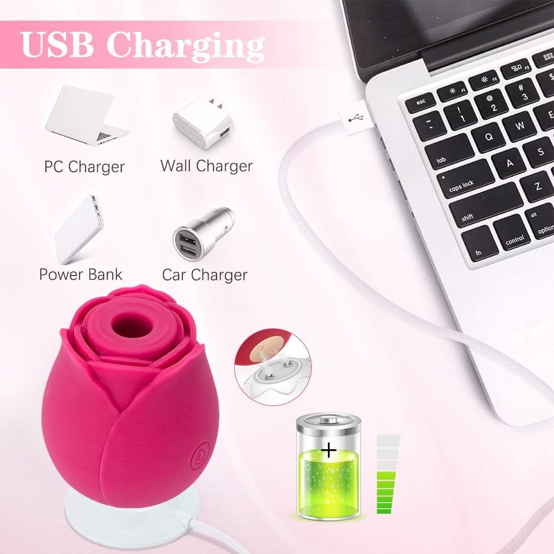 ROSE Vibrator Rose Toy Clit Sucker