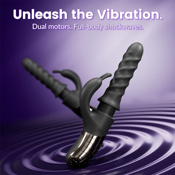 Thrusting 360°& Rotating MassageVibrator