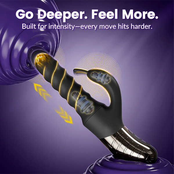 Thrusting 360°& Rotating MassageVibrator