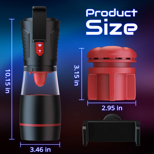 Immersive Male Masturbator: Features Headphone Sync with 9 Vibration, 9 Suction, and 9 Rotation Modes