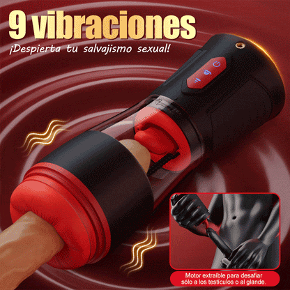 Immersive Male Masturbator: Features Headphone Sync with 9 Vibration, 9 Suction, and 9 Rotation Modes
