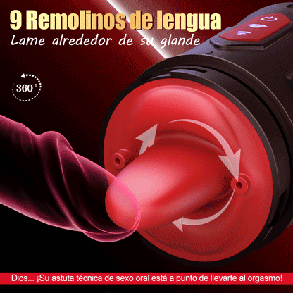 Immersive Male Masturbator: Features Headphone Sync with 9 Vibration, 9 Suction, and 9 Rotation Modes