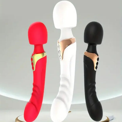 Double Ended Vibrator Wholesale Rechargeable Powerful Vibrating Wand Massager G Spot Dildo Vibrators Factory