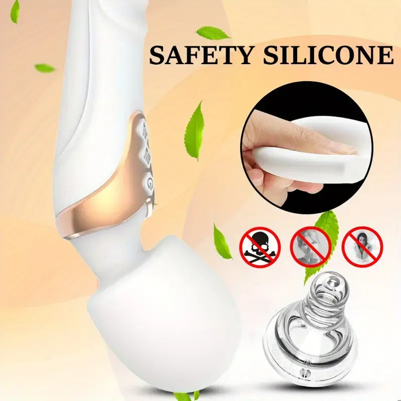 Double Ended Vibrator Wholesale Rechargeable Powerful Vibrating Wand Massager G Spot Dildo Vibrators Factory