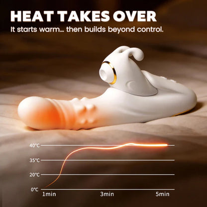 ❤️😍 2-in-1 Detachable Suction & Thrusting Vibrator with App Control