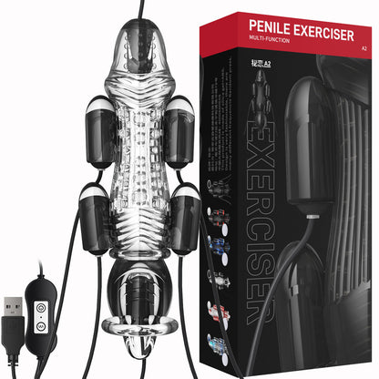 Penis Exerciser Remote Conntrol Glans Vibrator Bullet Glans Vibrator For Men Penis Glans Trainer For Delay Ejaculation Sexy Toys