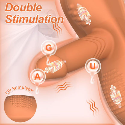 Buyging™ 10 Vibration Modes Sit and Ride Vibrator Clit Anal G-spot Double Stimulator