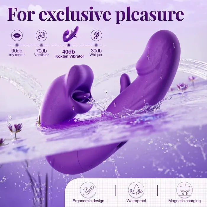 💥New on sale 2026 💞G-Spot Vibrator Female Sex Toy, featuring 7 slapping vibration modes and 5 licking/sucking modes.