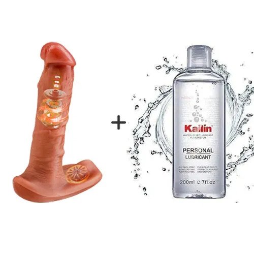 Razor Lifelike Prostate Dildos Heating Anal Toy with Remote Control