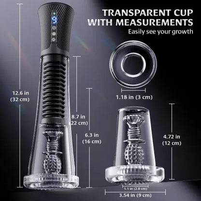 😍2025 Penis Enlargement Pump 💪 – 💥Triple stimulation with suction, vibration, and elasticity!💦