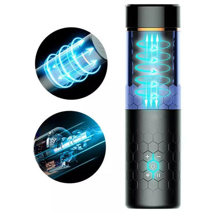 Male Masturbator Cup Sex Toys for Men 【10 Rotating + 10 Thrusting Stretch Rotating + Hands Free】
