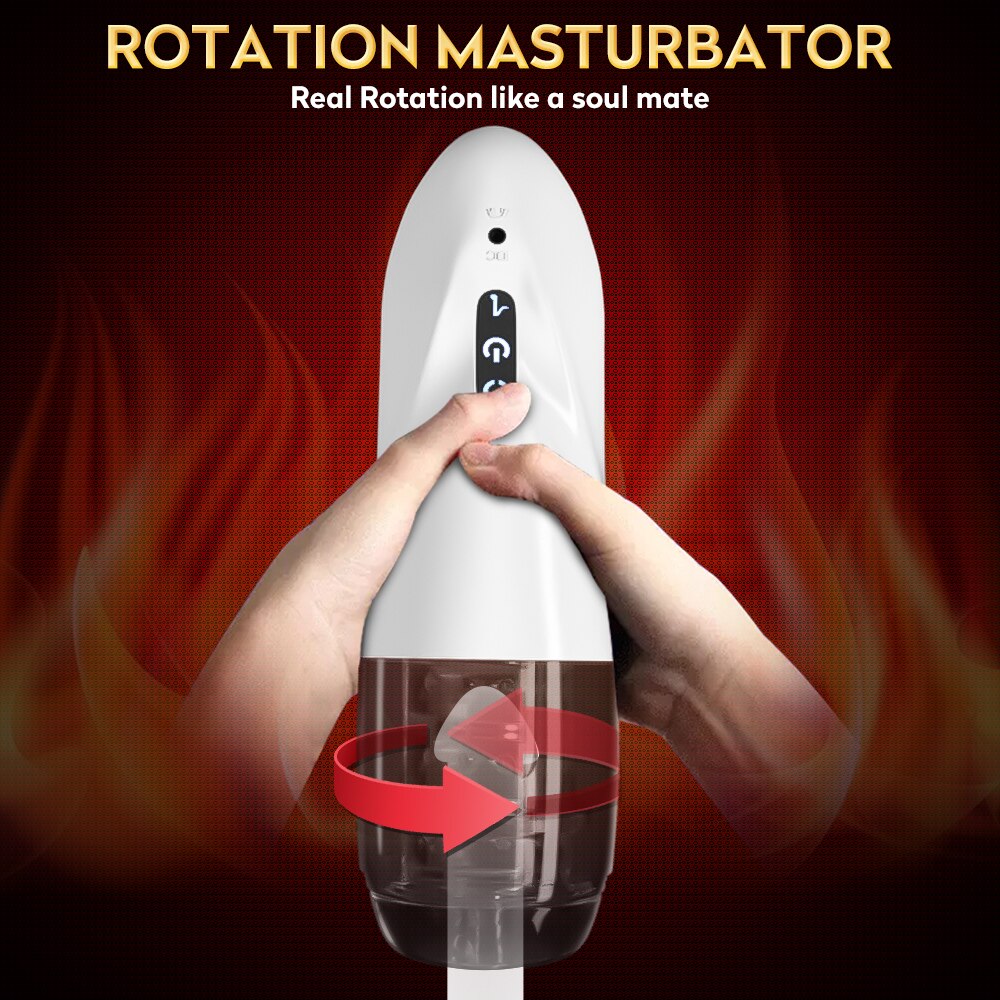 Automatic Telescopic Rotation Male Masturbator 10 adjustable Modes pussy adult Masturbator Cup Electric Climax Sex Toy for Men