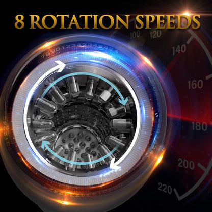 Male Masturbator Cup with 8 Reversible Rotation Modes