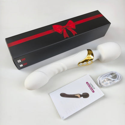 Double Ended Vibrator Wholesale Rechargeable Powerful Vibrating Wand Massager G Spot Dildo Vibrators Factory