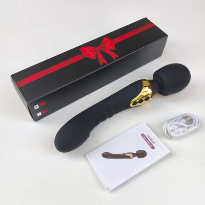Double Ended Vibrator Wholesale Rechargeable Powerful Vibrating Wand Massager G Spot Dildo Vibrators Factory